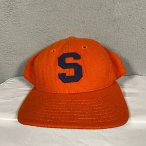 Legacy Hat Syracuse University Mens OSFA Orange Wool Snapback Vintage USA Made
